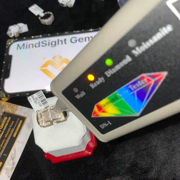 10k solid gold real si diamond men ring not CZ not moissanite free appraisal wow - Picture 3 of 4